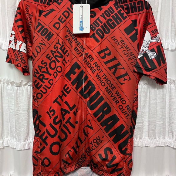 Cool Max Sports shirt with tag M. Front zipper,pockets in back, NEW - Picture 6 of 12